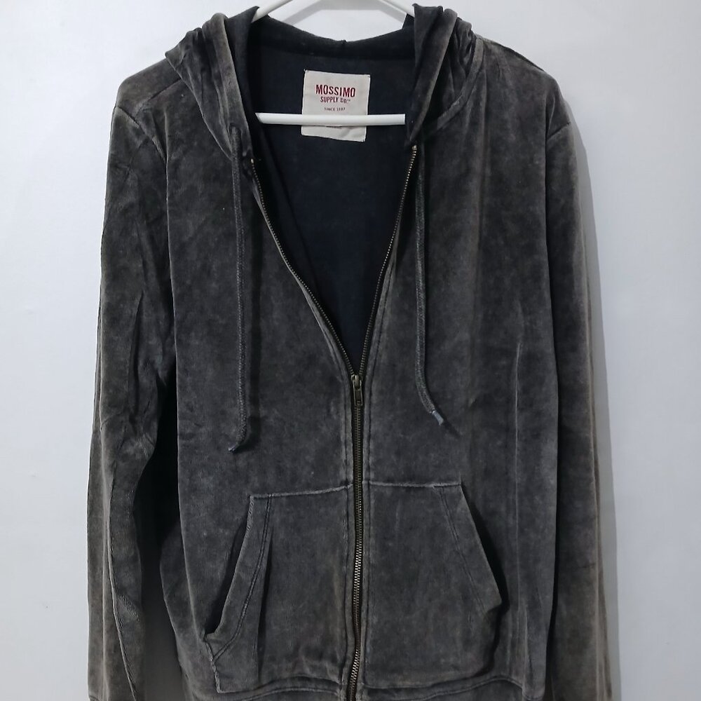 Dark Grey Zip Up Hoodie